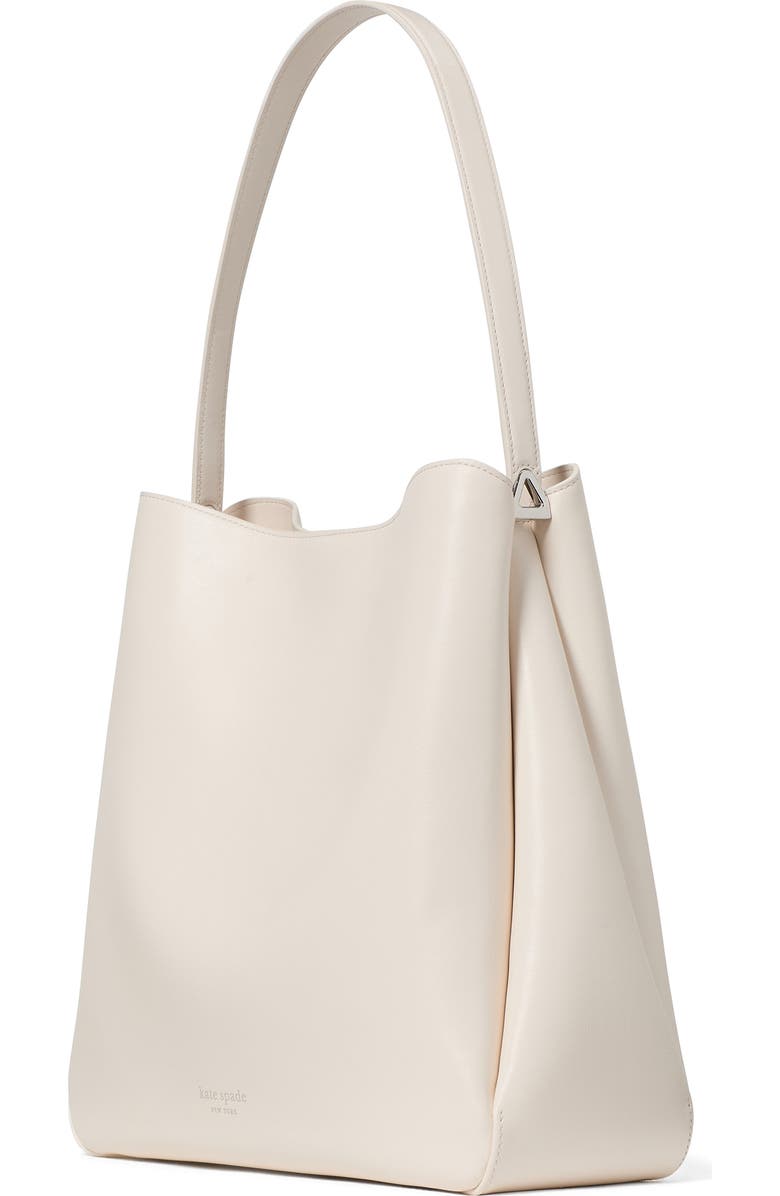 Kate Spade New York large grace leather shoulder bag, Alternate, color, Cream