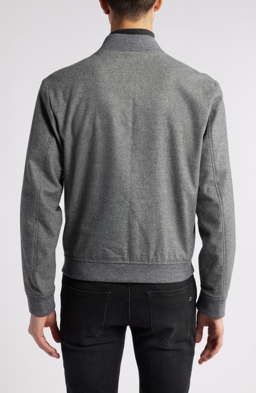 Shop Hugo Boss Boss Hanry Bomber Jacket In Silver