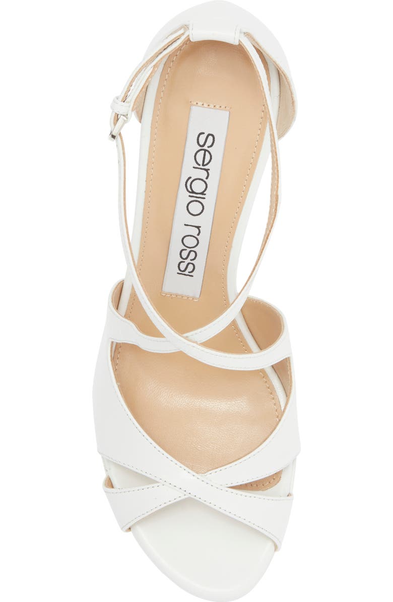 Sergio Rossi Gydda Bridal Platform Sandal, Alternate, color,