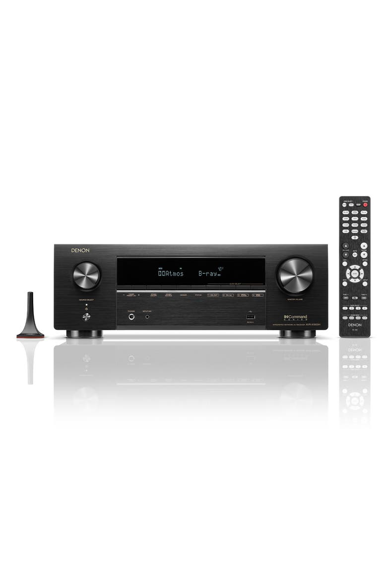 AVRX1800H 7.2 Channel 8K Home Theater Receiver with Dolby Atmos, HEOS Built-In, and Audyssey Room Correction, Main, color, Black