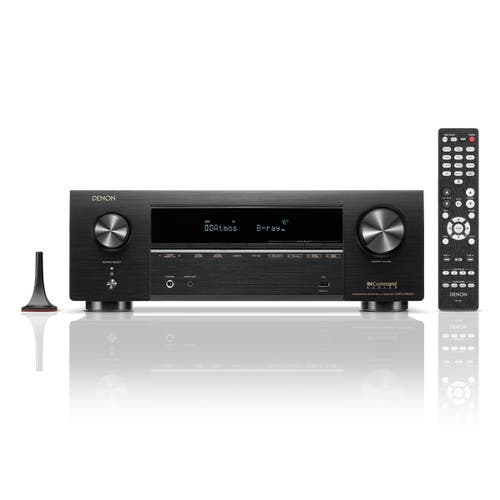 Denon AVRX1800H 7.2 Channel 8K Home Theater Receiver with Dolby Atmos, HEOS Built-In, and Audyssey Room Correction in Black at Nordstrom