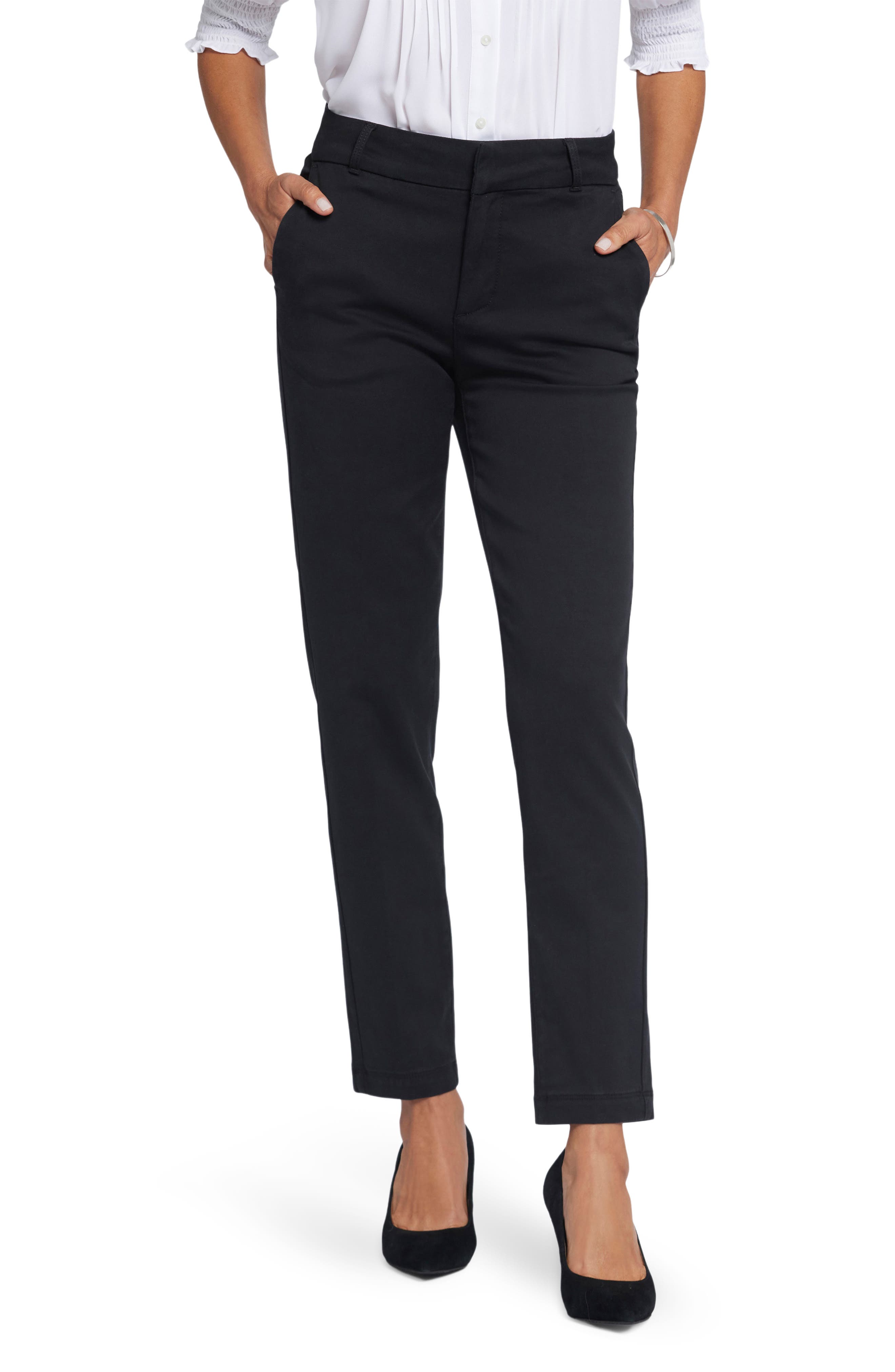NYDJ Sadie Slim Pants in Black 