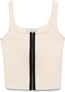 MANGO Contrast Placket Rib Tank
