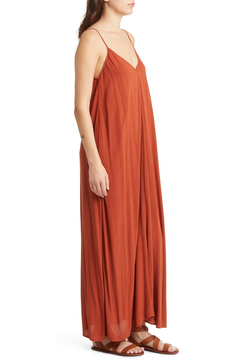 Woven Favorite Dress, Alternate, color, BROWN SPICE