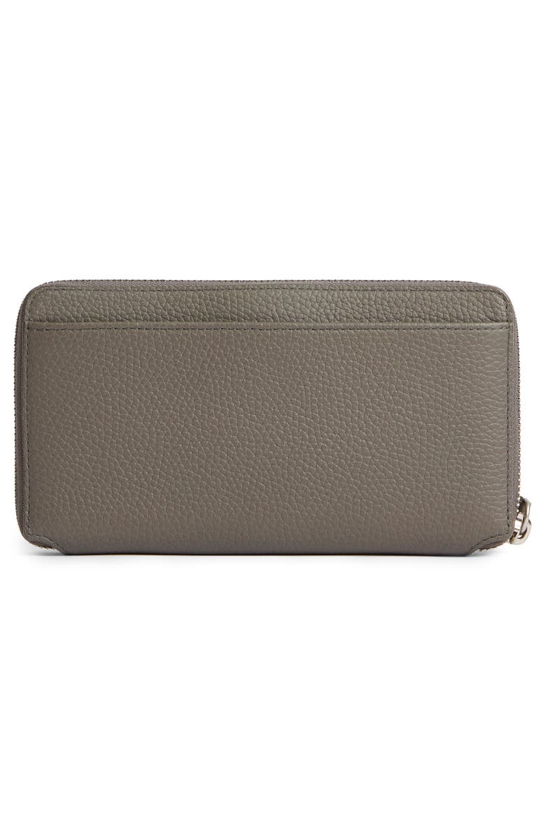 AllSaints Fetch Leather Phone Wristlet, Alternate, color, Storm Grey