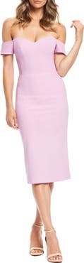 Dress the Population Bailey Off the Shoulder Body-Con Dress