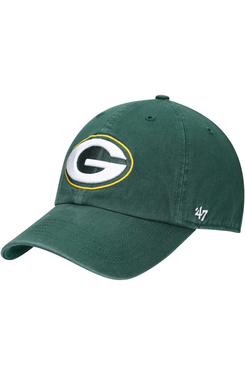 '47 Men's '47 Green Green Bay Packers Franchise Logo Fitted Hat, Main, color, 