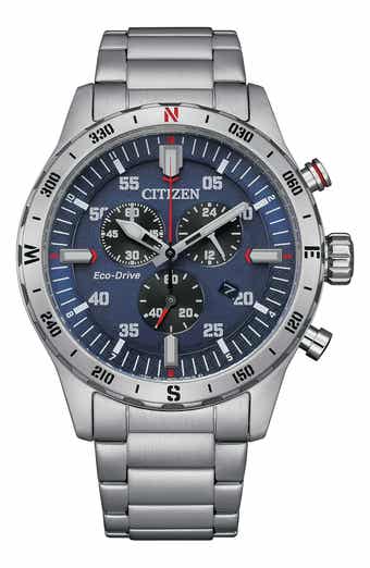 Eco-Drive Chronograph Bracelet Watch, 43mm