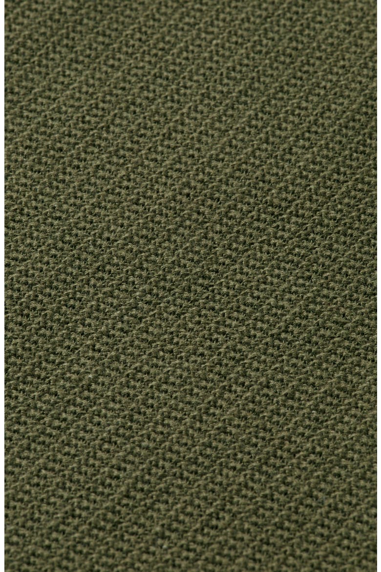 Structured Knit Cotton Polo, Alternate, color, OLIVE NIGHT