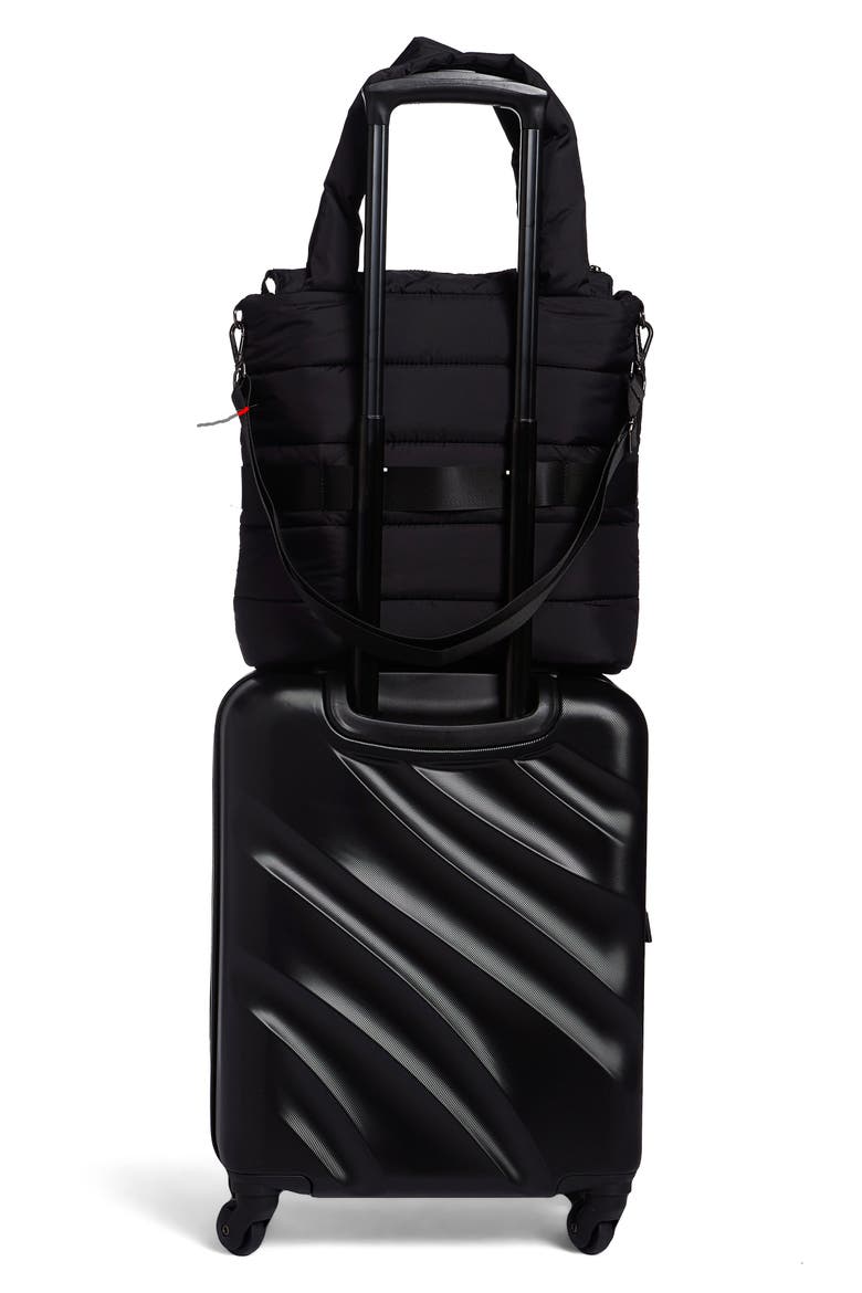 Puffer 20-Inch Hardside Spinner & Carryall Set, Alternate, color, BLACK