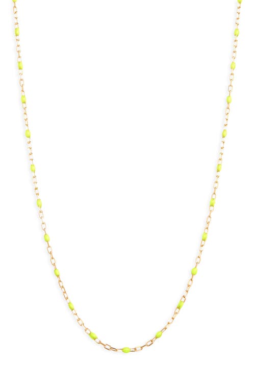 Bony Levy 14K Gold Enamel Bubble Necklace in 14K Yellow Gold - Neon Yellow 