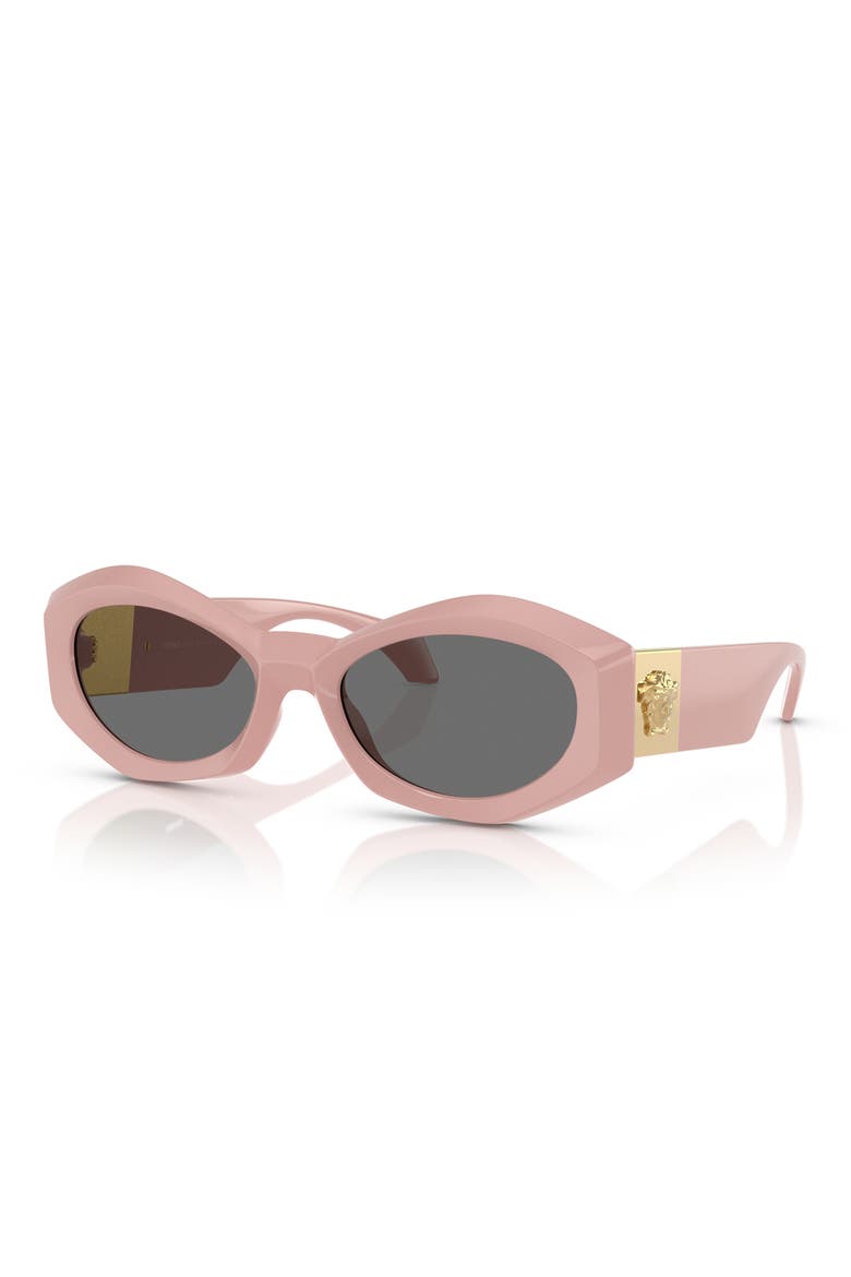 54mm Irregular Sunglasses, Alternate, color, PINK