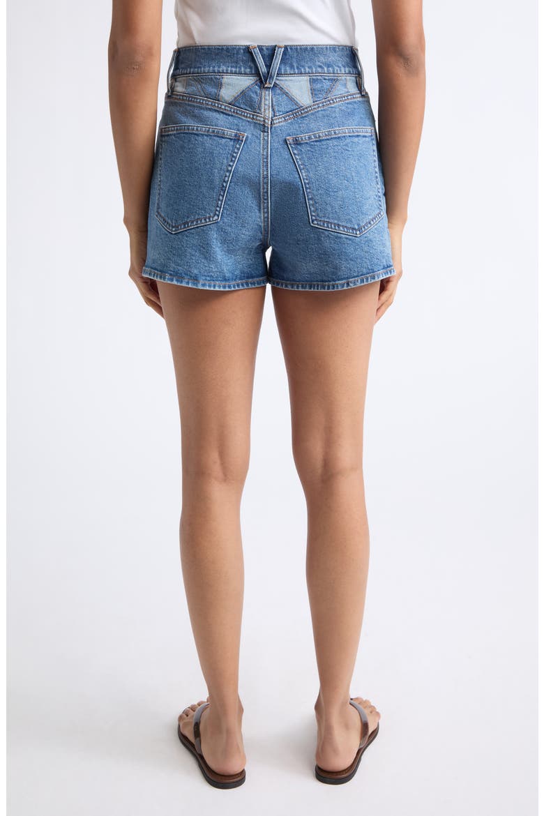 Elijah Patchwork Denim Shorts, Alternate, color, PRISM BLUE