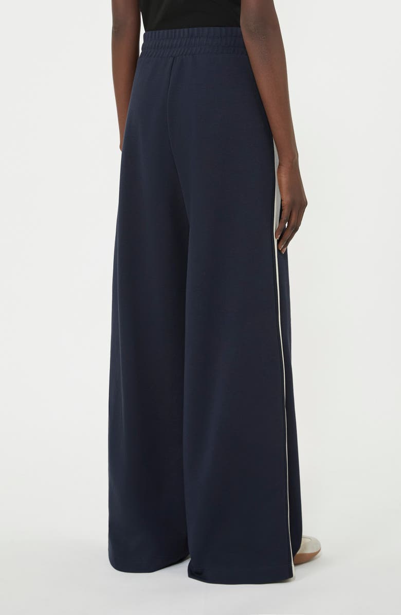 Weekend Max Mara Perdoni Side Stripe Cotton Blend Drawstring Pants, Alternate, color, Navy