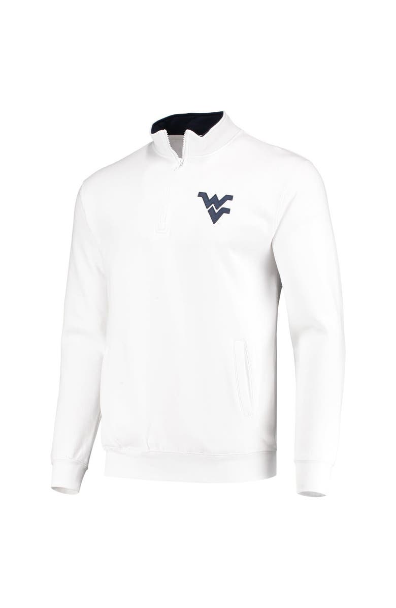 COLOSSEUM Men's Colosseum White West Virginia Mountaineers Tortugas Logo Quarter-Zip Jacket, Alternate, color, White
