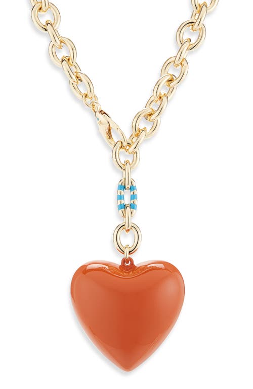 Roxanne Assoulin The Puffy Heart Necklace In Gold