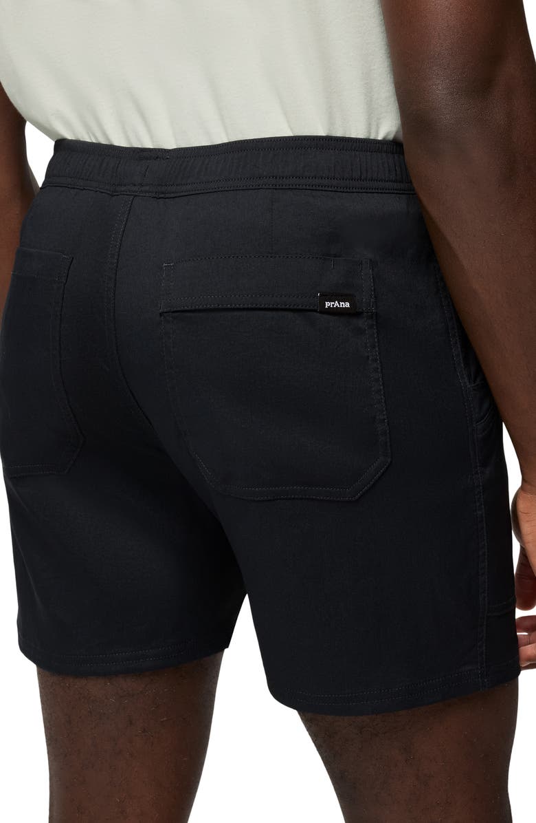 prAna Stretch Zion<sup>™</sup> Drawstring Waist Shorts, Alternate, color, Black