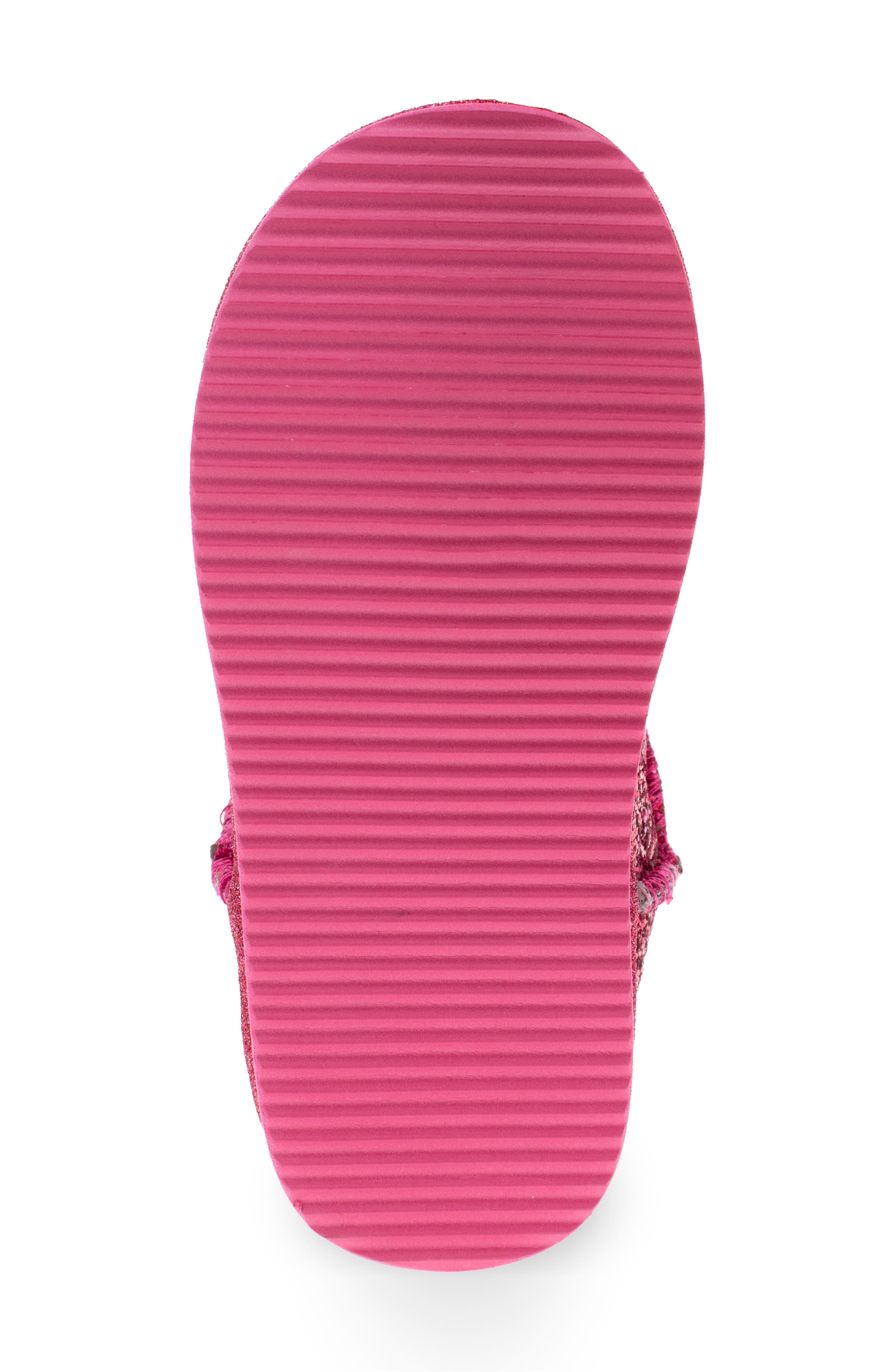 Kids' Emma Glitter Faux Fur Lined Boot, Alternate, color, PINK