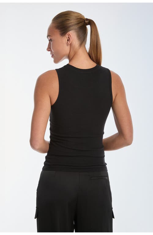 Shop Noli Yoga The Noli Shop Rosette Tank Top In Black
