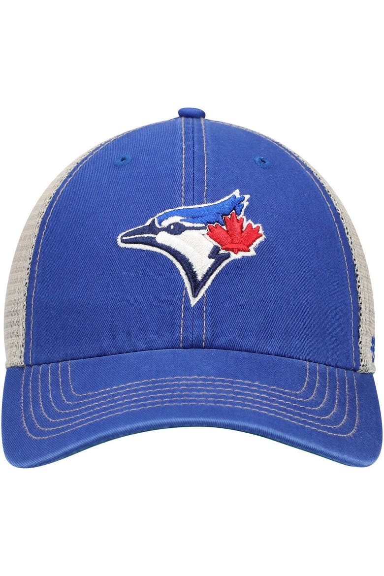 Men's '47 Royal Toronto Blue Jays Trawler Clean Up Trucker Snapback Hat, Alternate, color, Royal