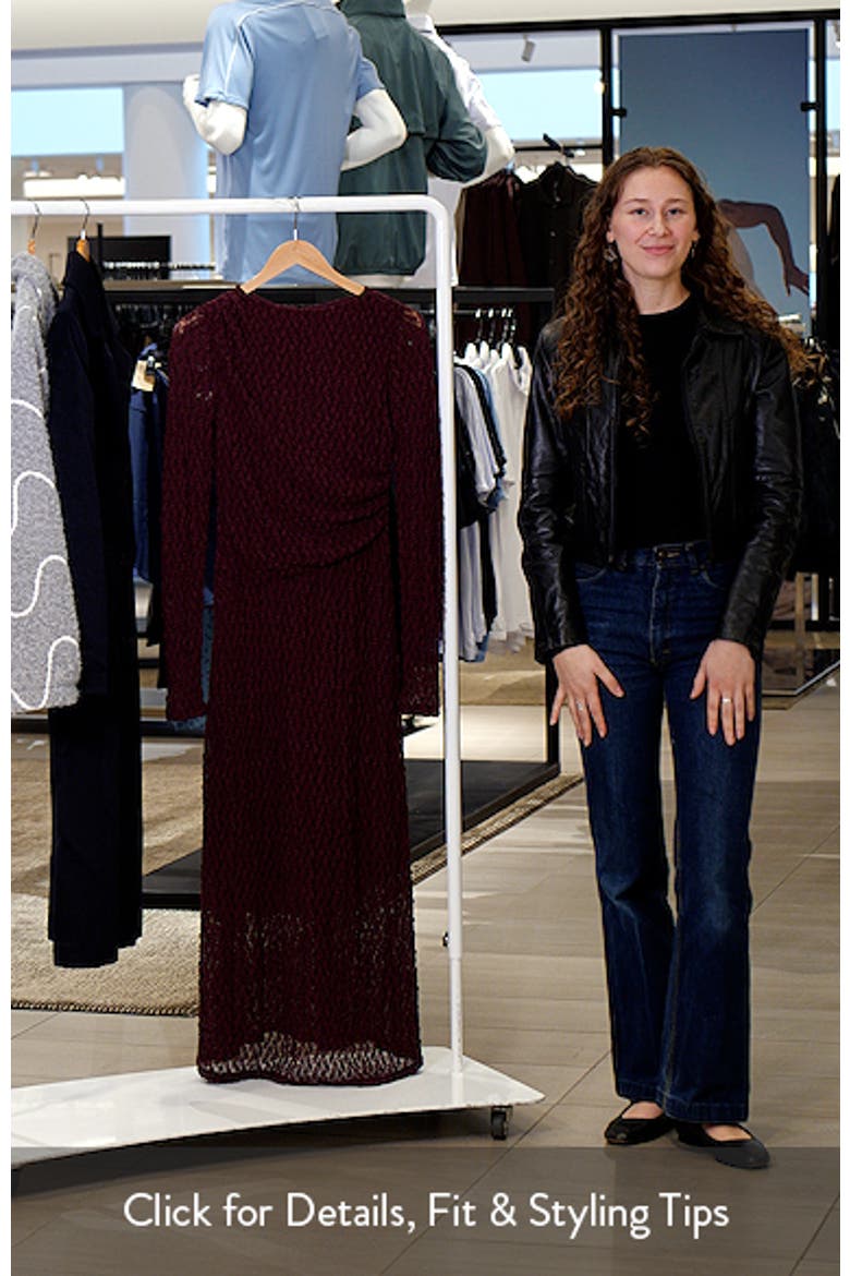 Lace Long Sleeve Midi Dress video