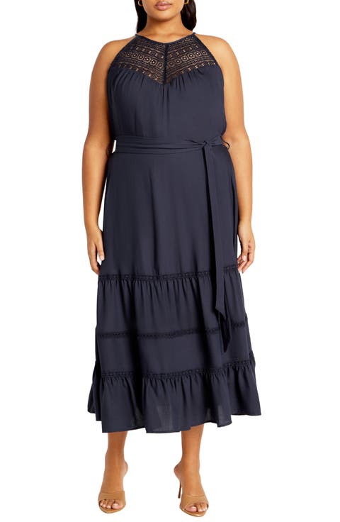 Alessia Sleeveless A-Line Dress (Plus)