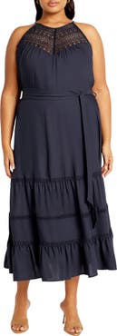 City Chic Alessia Sleeveless A-Line Dress