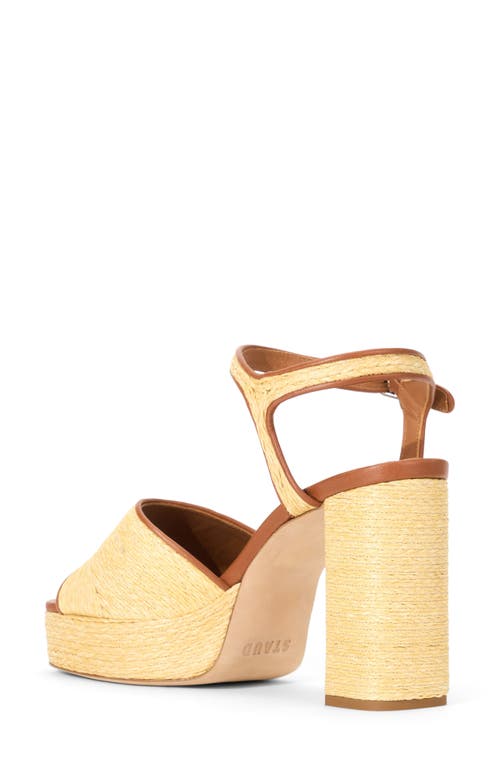Staud Jodie Ankle Strap Platform Sandal In Gold