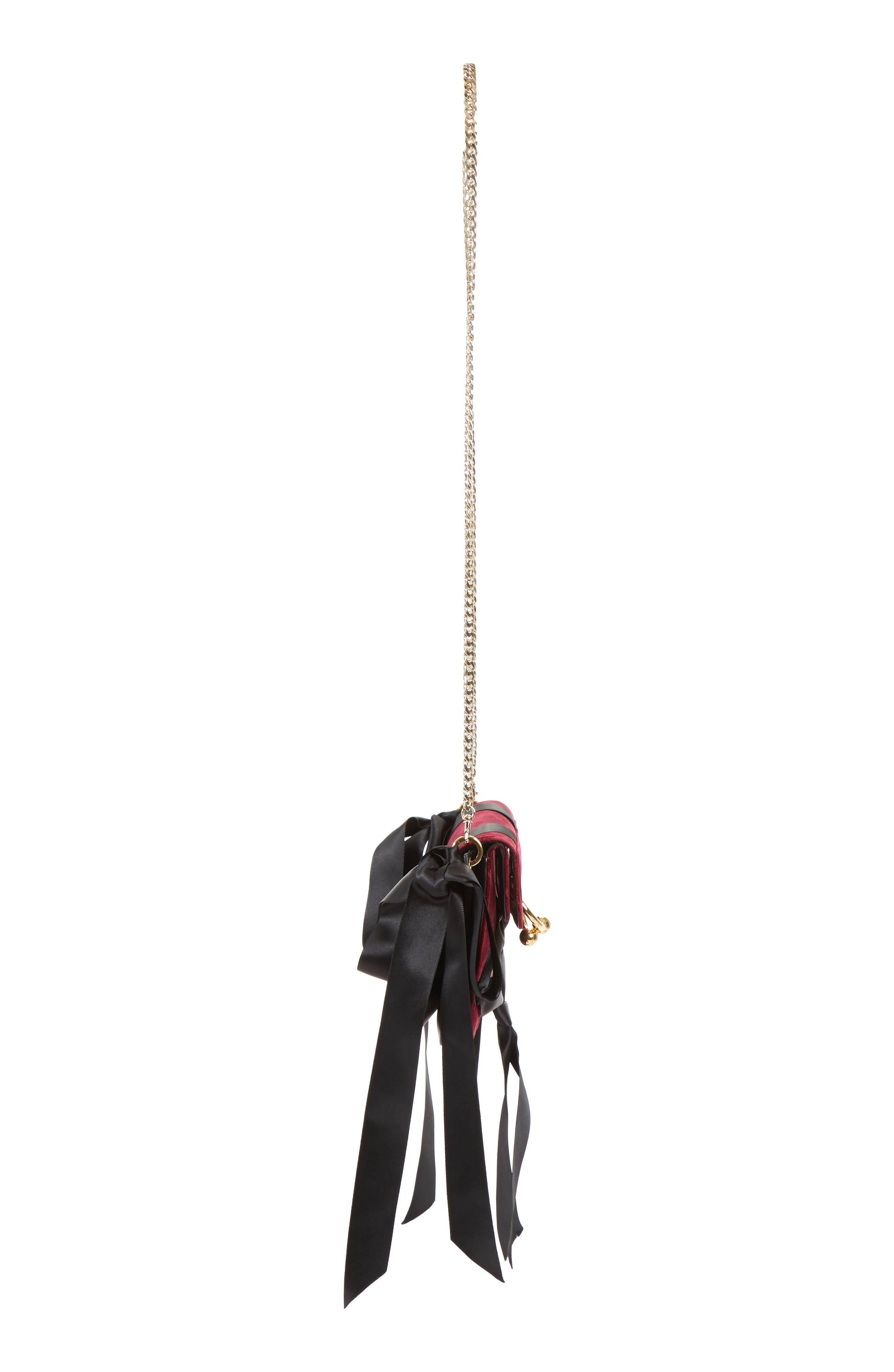 JW Anderson J.W.ANDERSON Mini Pierce Velvet Bag, Alternate, color, 
