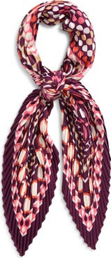 Echo Pleated Dots on Dots Diamond Silk Scarf