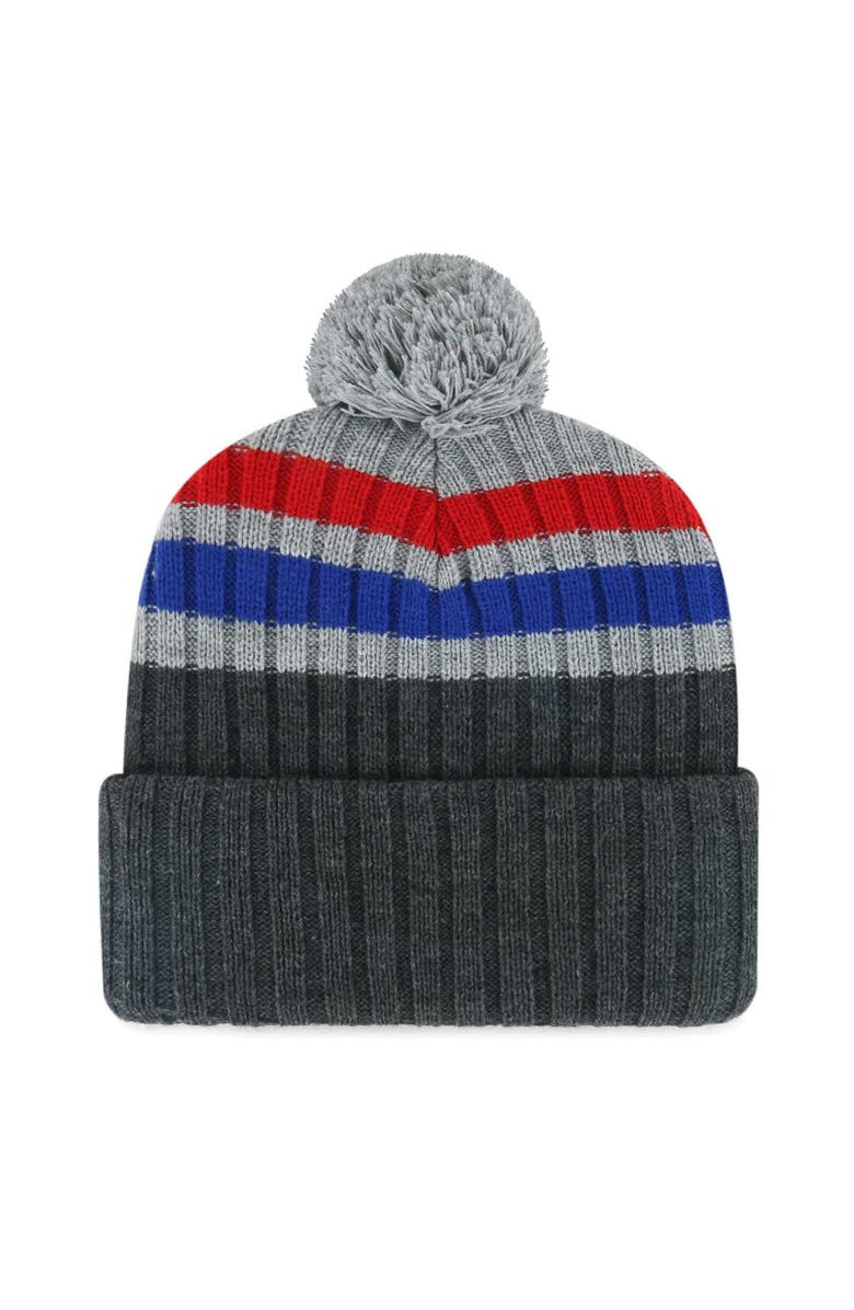 '47 Men's '47 Gray Chicago Cubs Stack Cuffed Knit Hat with Pom, Alternate, color, Gray