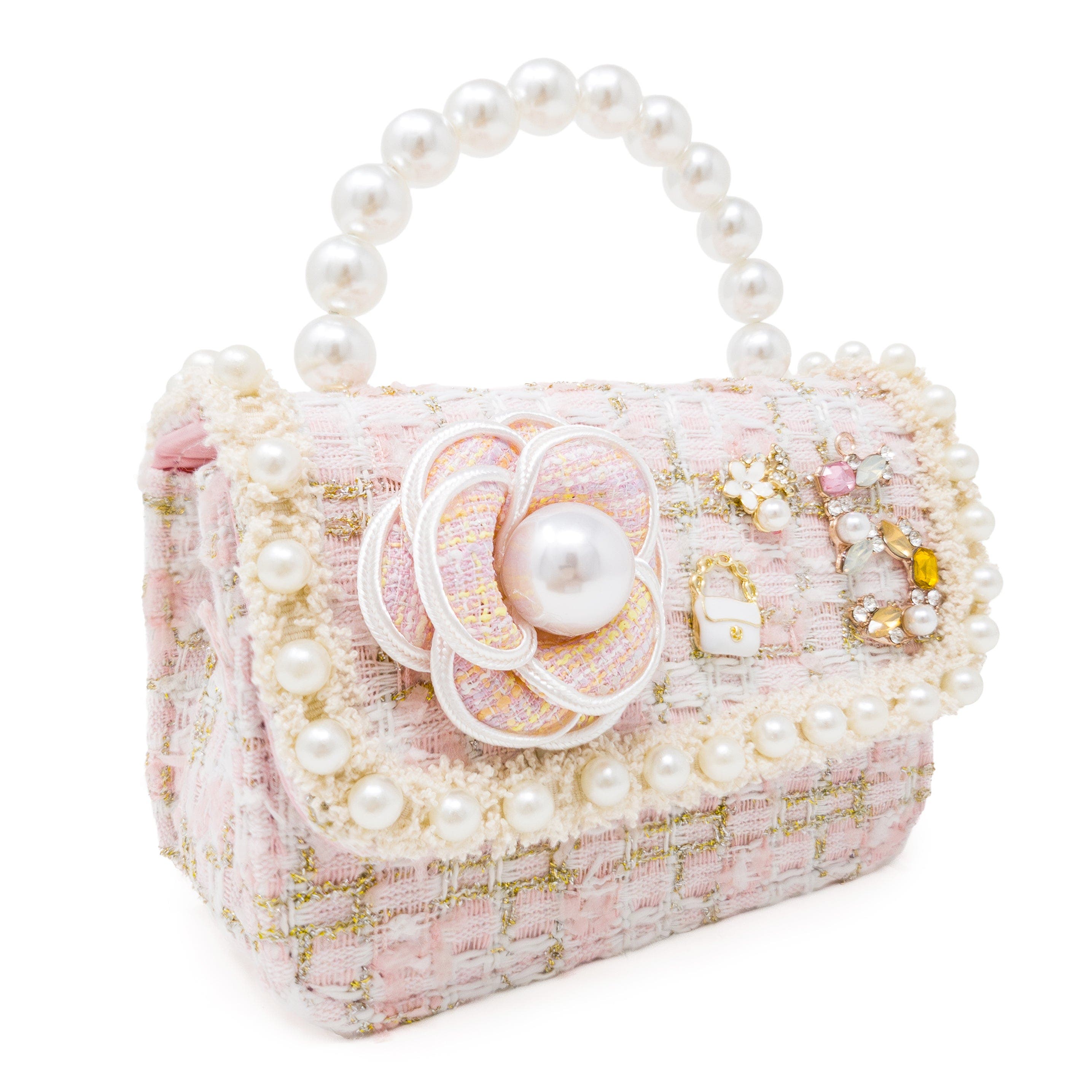 Handbag - Pearl Garden, Alternate, color, Rosy Peony