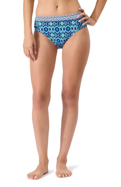 Island Cays Ikat High Waist Bikini Bottoms