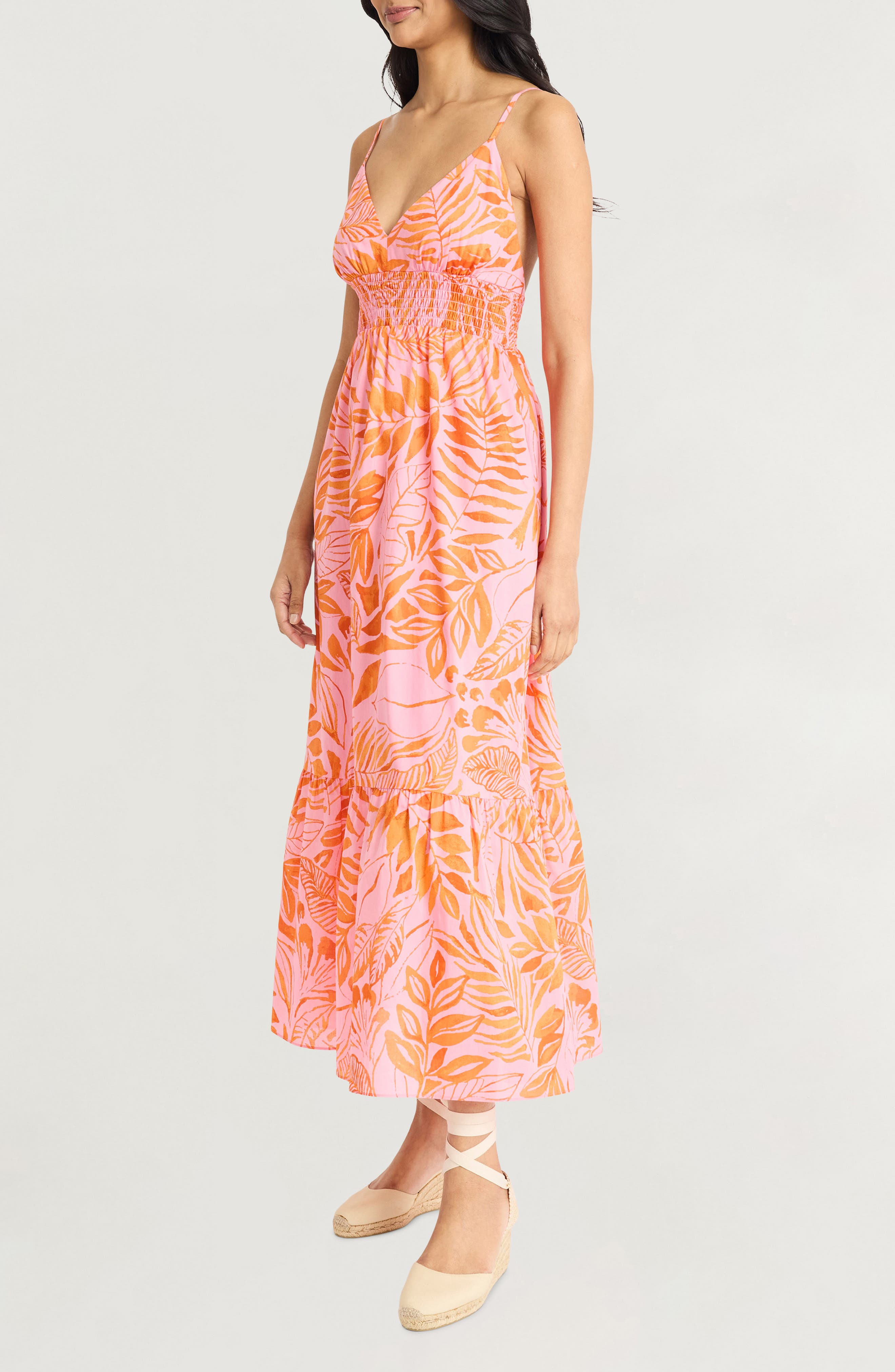 The Good Journey Tropical Print Tiered Cotton Sundress Nordstromrack — free download