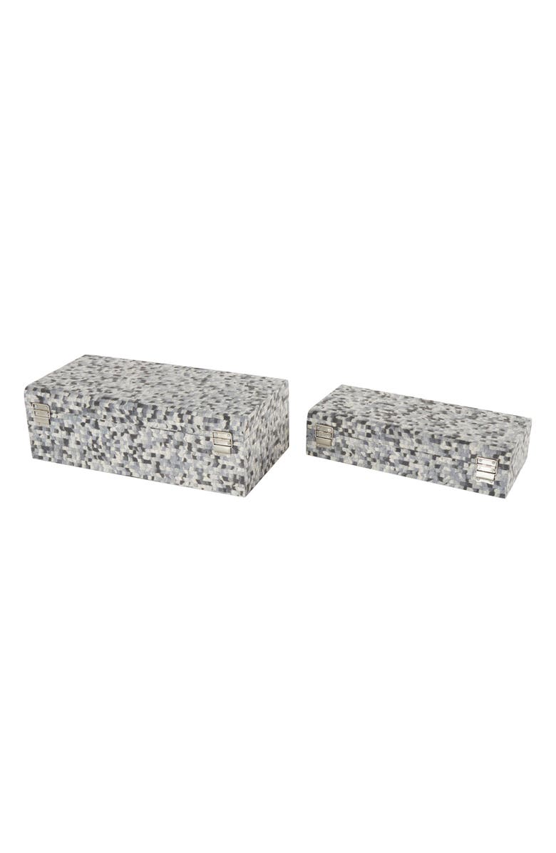 UMA Set of 2 Jewelry Boxes, Alternate, color, Grey Multi