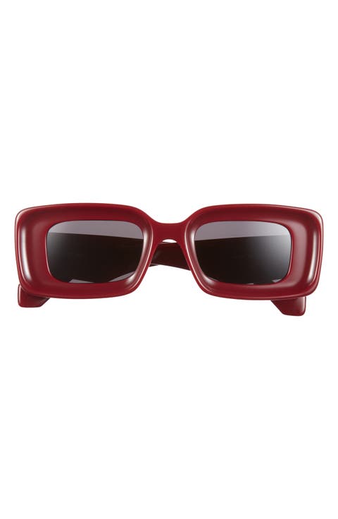 Chunky Anagram 46mm Rectangular Sunglasses