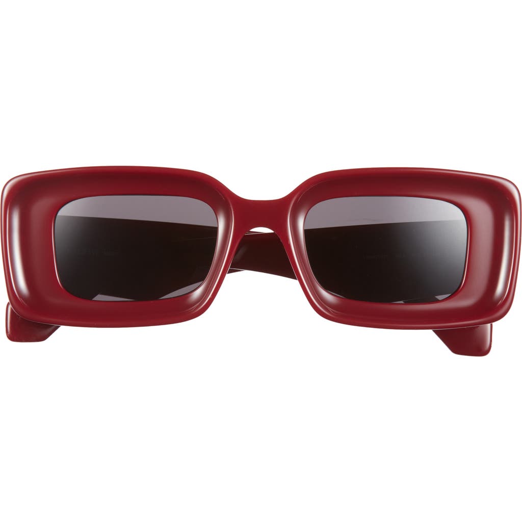 Loewe Chunky Anagram 46mm Rectangular Sunglasses In Multi