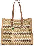 Dolce Vita Citrine Woven Straw Tote