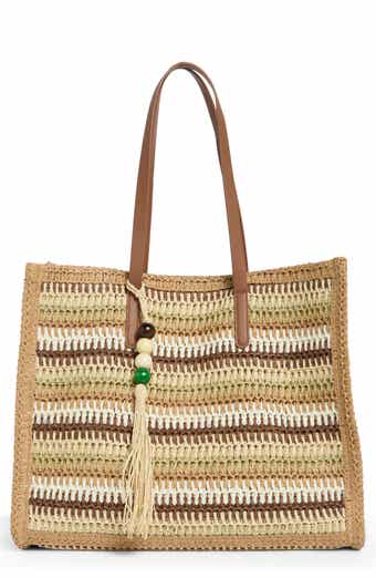 Dolce Vita Citrine Woven Straw Tote