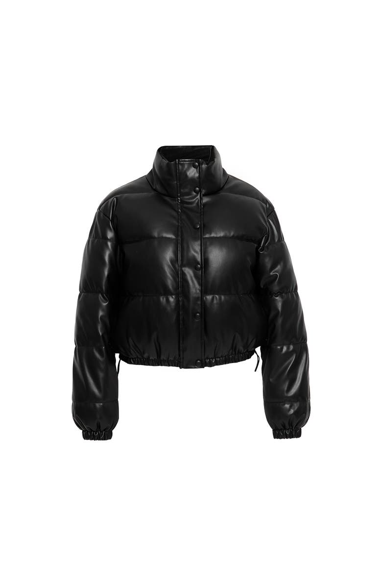 ATS Lyra Quilted Leather Jacket, Alternate, color, Black