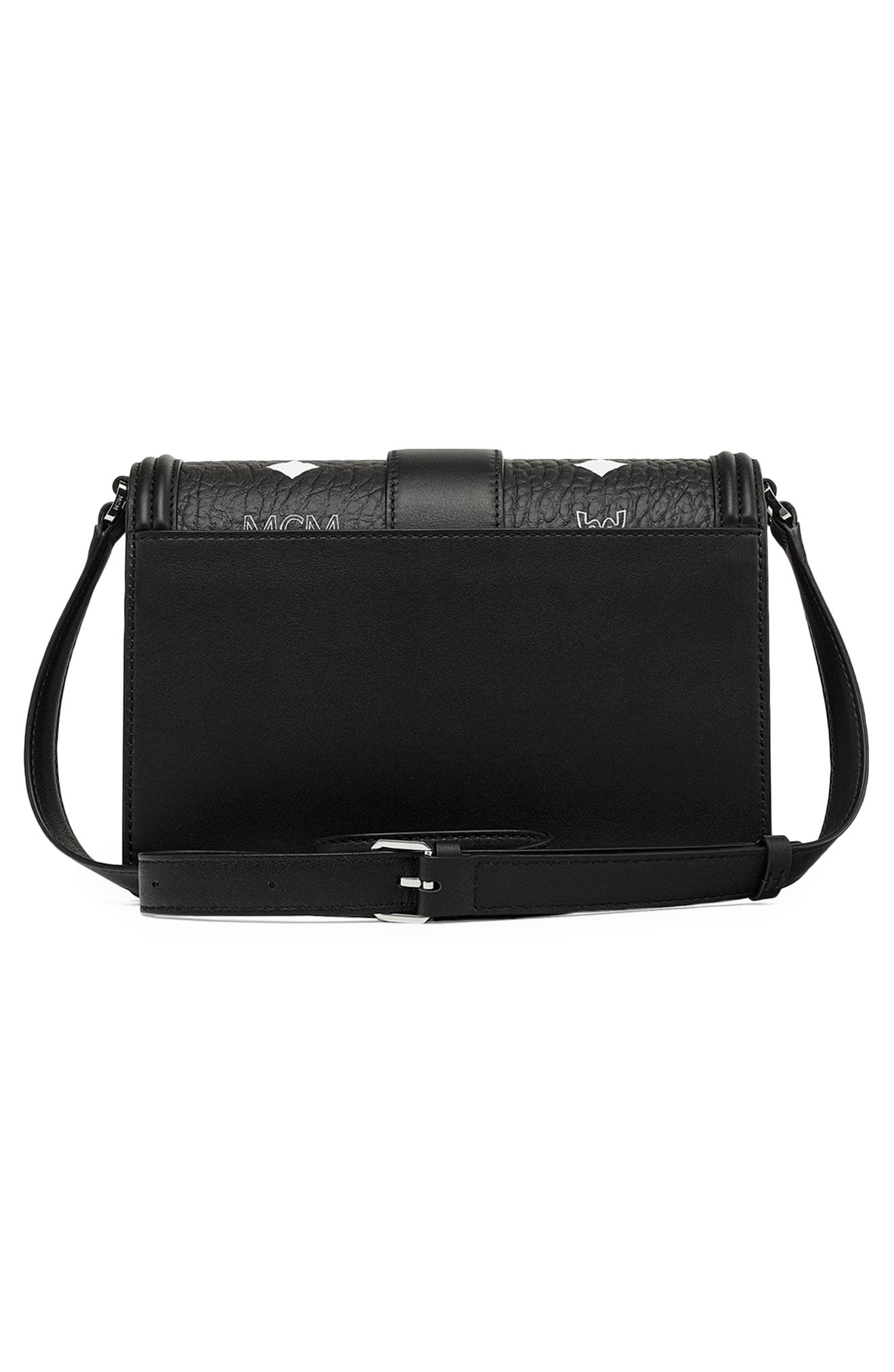 MCM Small Tracy Visetos Coated Canvas Shoulder Bag, Alternate, color, 