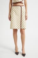POSSE Bowie Polka Dot Pencil Skirt