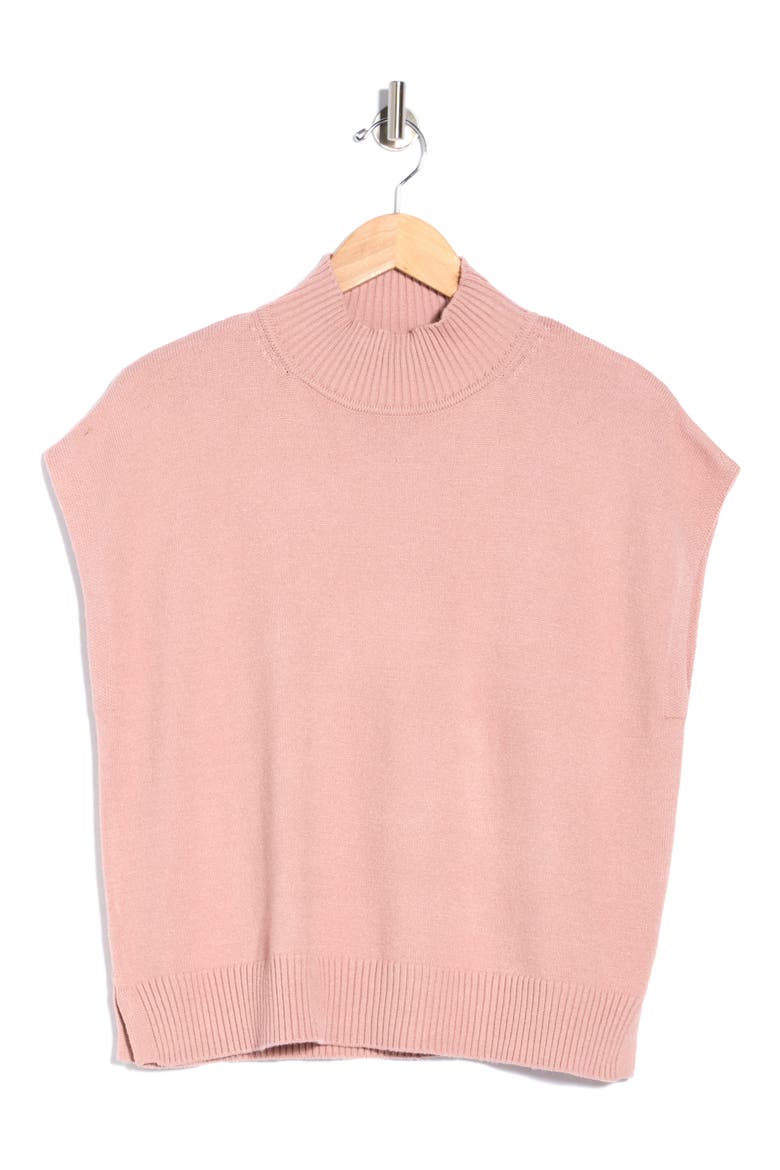 Mock Neck Sweater, Alternate, color, MAUVE