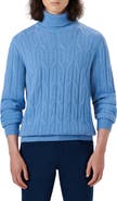 Bugatchi Cable Knit Turtleneck Sweater