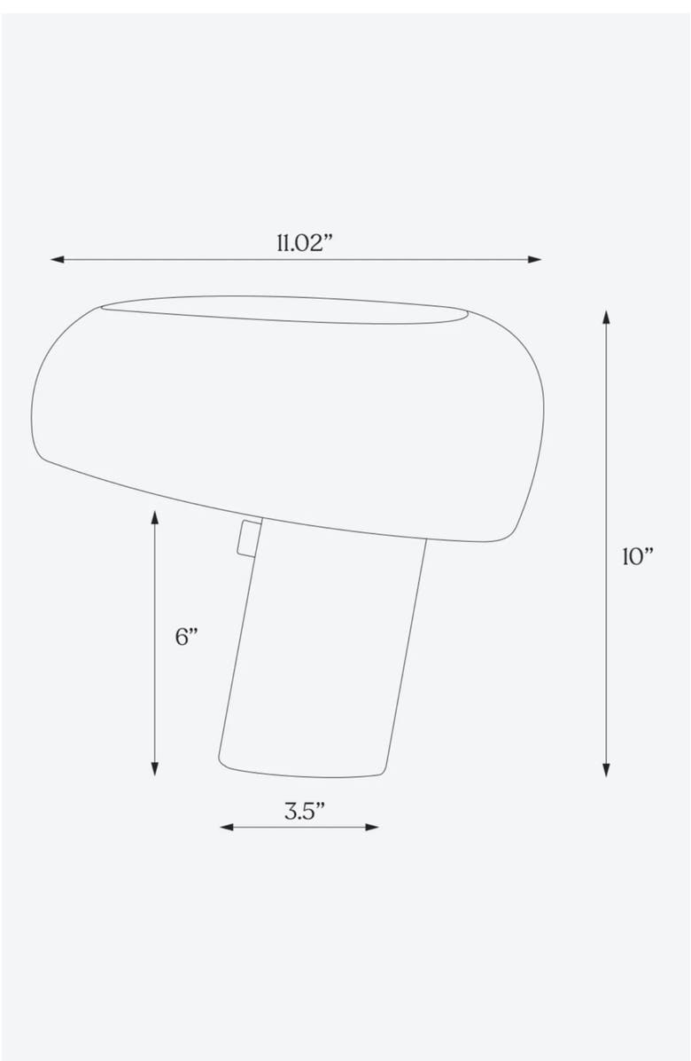 Brightech Kingpin 10" Modern LED Table Lamp With Marble Base & Dimmer, Alternate, color, Classic Black