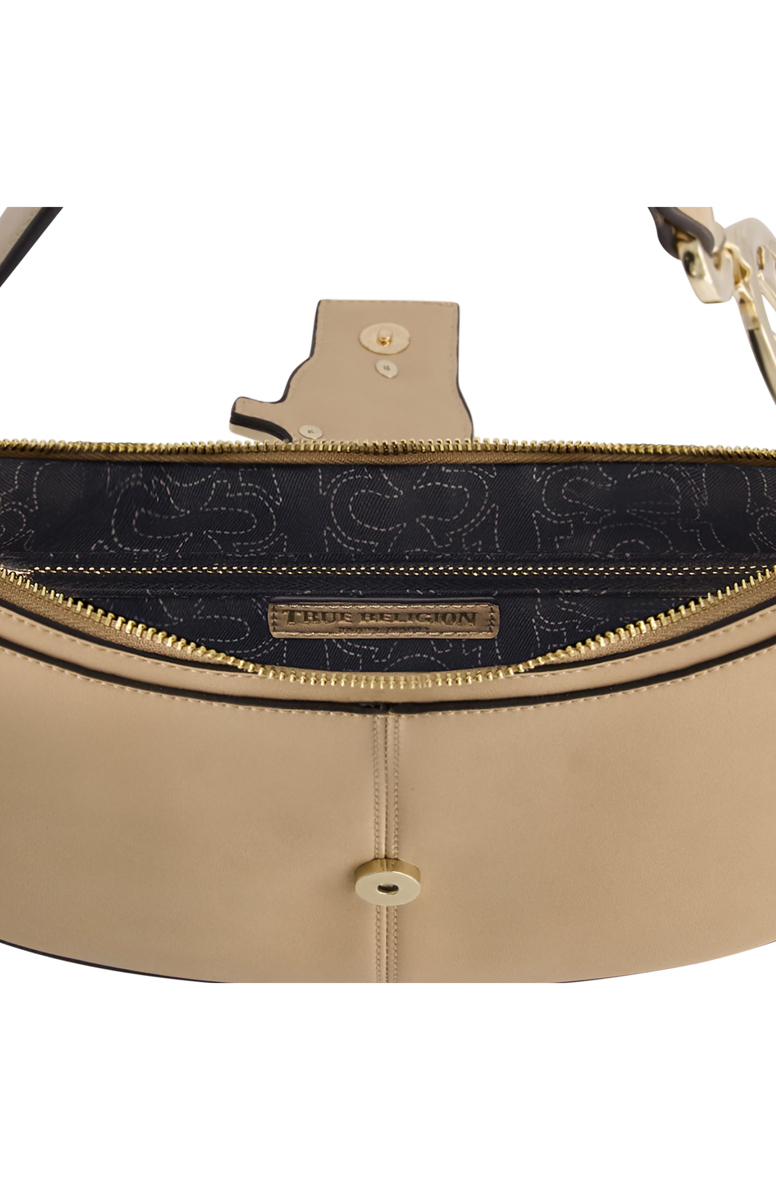True Religion Horseshoe Strap Crescent Shoulder Bag, Alternate, color, 