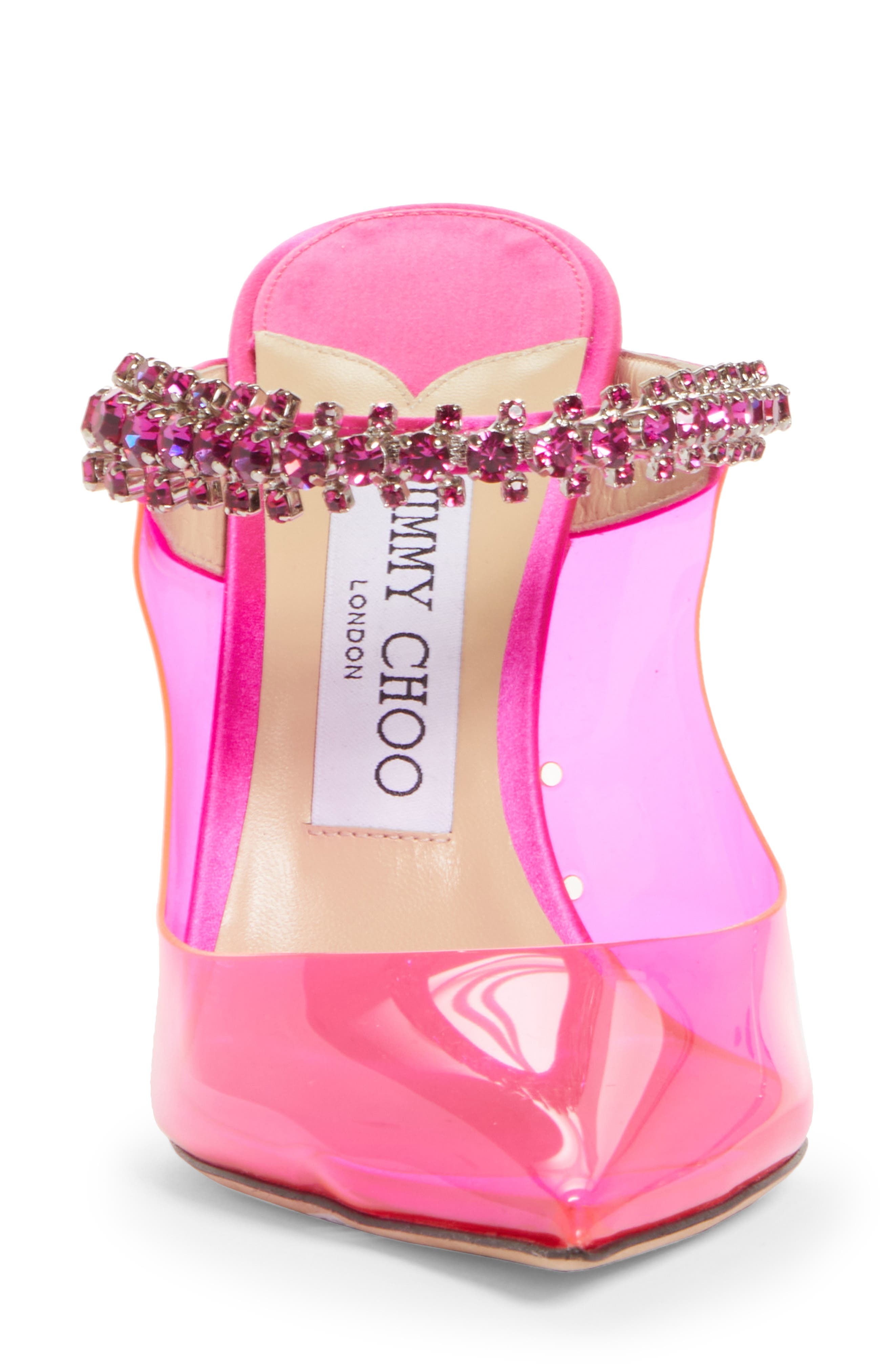 Bing Crystal Embellished Clear Mule, Alternate, color, HOT PINK/ PINK