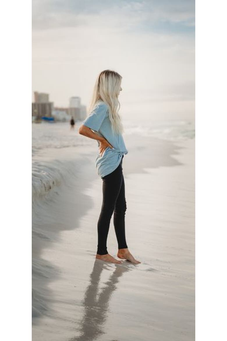 Women's Soft 100% Cotton Everyday Wear Leggings, Alternate, color, Navy