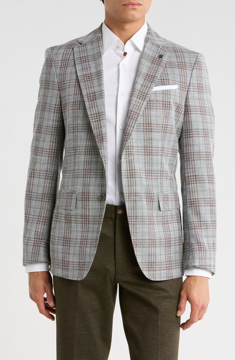 BOSS Hutson Virgin Wool Blend Sport Coat, Main, color, Light/ Pastel Green