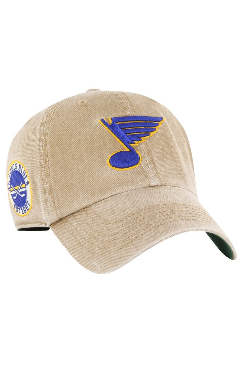 Men's '47 Khaki St. Louis Blues  Earldor Clean Up Adjustable Hat, Main, color, Khaki
